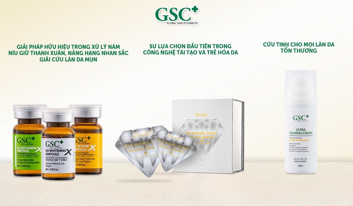 GSC Global Shield Cosmetic 1 Bí Quyết Làm Đẹp Chuyên Nghiệp