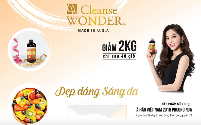 Cleanse Wonder 1 Loại Nước giảm cân và thanh lọc cơ thể