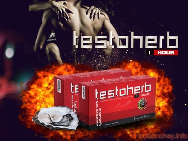 Testoherb 1 hour Tăng sức mạnh Khỏe tinh trùng Đây là một sản phẩm an toàn cho người dùng và hiệu quả cũng rất khả quan