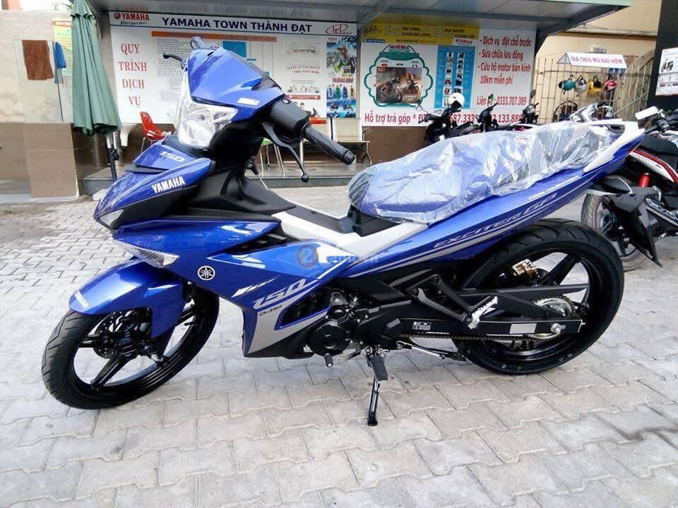 Xe Máy Yamaha Exciter 150 Limited - Matt Blue + Tặng Nón Bảo Hiểm, Áo Mưa, Móc Khóa Xe