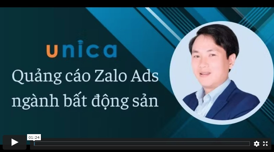 Khóa học Quảng cáo Zalo Ads 1 khóa học dành cho ngành bất động sản