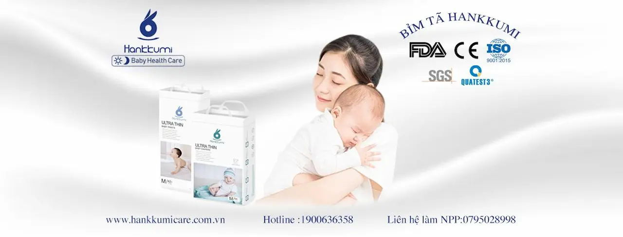 Bỉm Tã Hankkumi Thương hiệu có nguồn gốc từ năm 1993 chăm sóc cao cấp toàn cầu, chuyên phát triển, thiết kế và bán các sản phẩm chăm sóc trẻ em. 