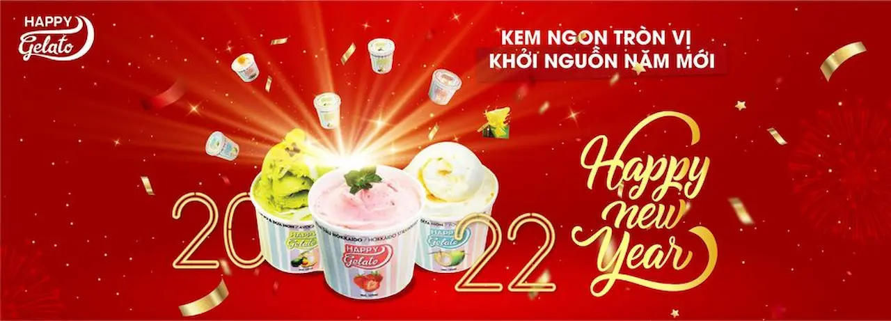 Gelato Kem Ngon Trọn Vị  Hạnh Phúc Đong Đầy - Happy Gelato Kem Chuẩn Vị Italia Kem múi sầu riêng nguyên vị tươi ngon từ thịt sầu nguyên chất 100%