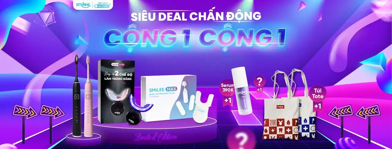 Smilee 1 Giải Pháp Chăm Sóc Răng Miệng Toàn Diện Tại Nhà Cùng Bật Sáng Nụ Cười Tự Tin Của Bạn