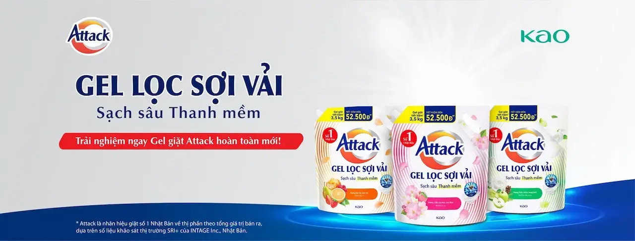 Bột Giặt Attack Từ Nhật Bản 1 Nhãn Hiệu Giặt Duy Nhất Tài Trợ Các Đội Tuyển Quốc Gia Việt Nam - Sẽ Tiếp Tục Đồng Hành Cùng Đội Tuyển Việt Nam, Khử Sạch Vi Khuẩn & Mùi Mồ Hôi Trên Quần Áo