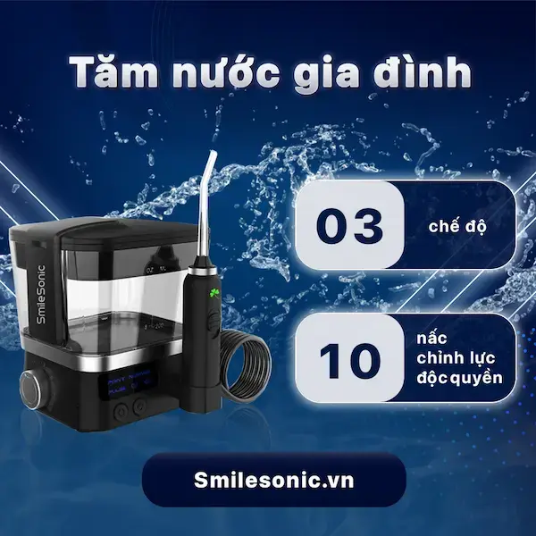 Tăm Nước Đã Được Chứng Minh Lâm Sàng Đạt Hiệu Quả Làm Sạch Mảng Bám Và Giúp Khỏe Nướu Gấp 2 Lần So Với Chỉ Nha Khoa.