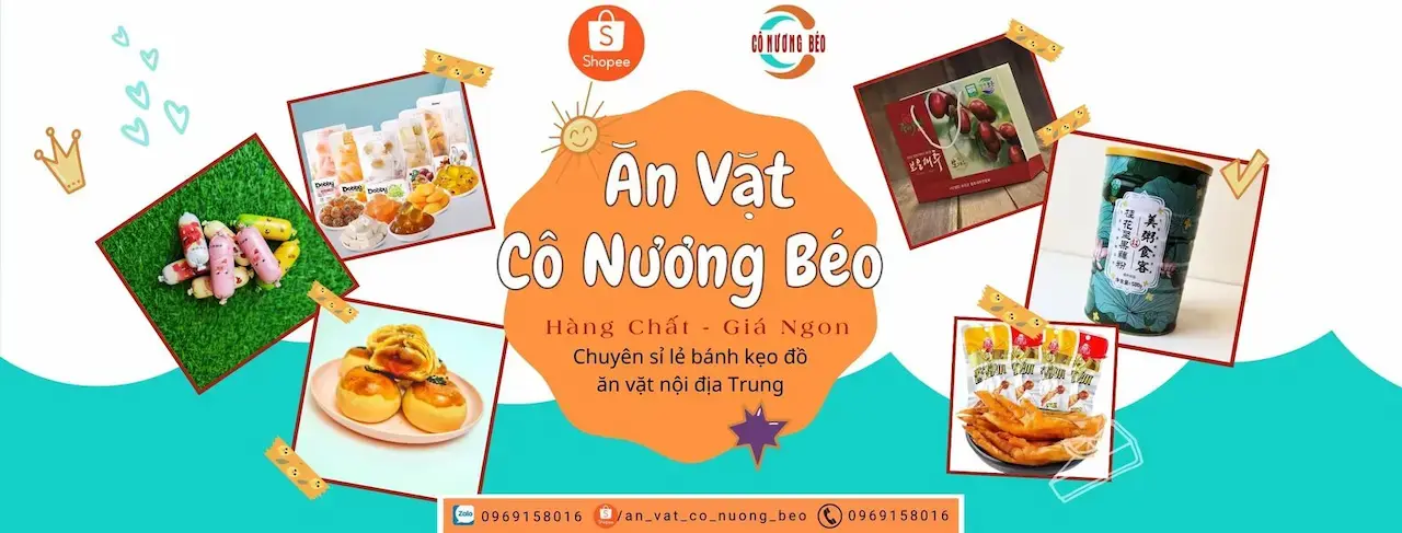 Ăn Vặt Cô Nương Béo 1 Shop Kinh Doanh Mua Bán Bánh Kẹo Và Đồ Ăn Vặt Đa Dạng Đài Loan - Trung Quốc - Việt Nam