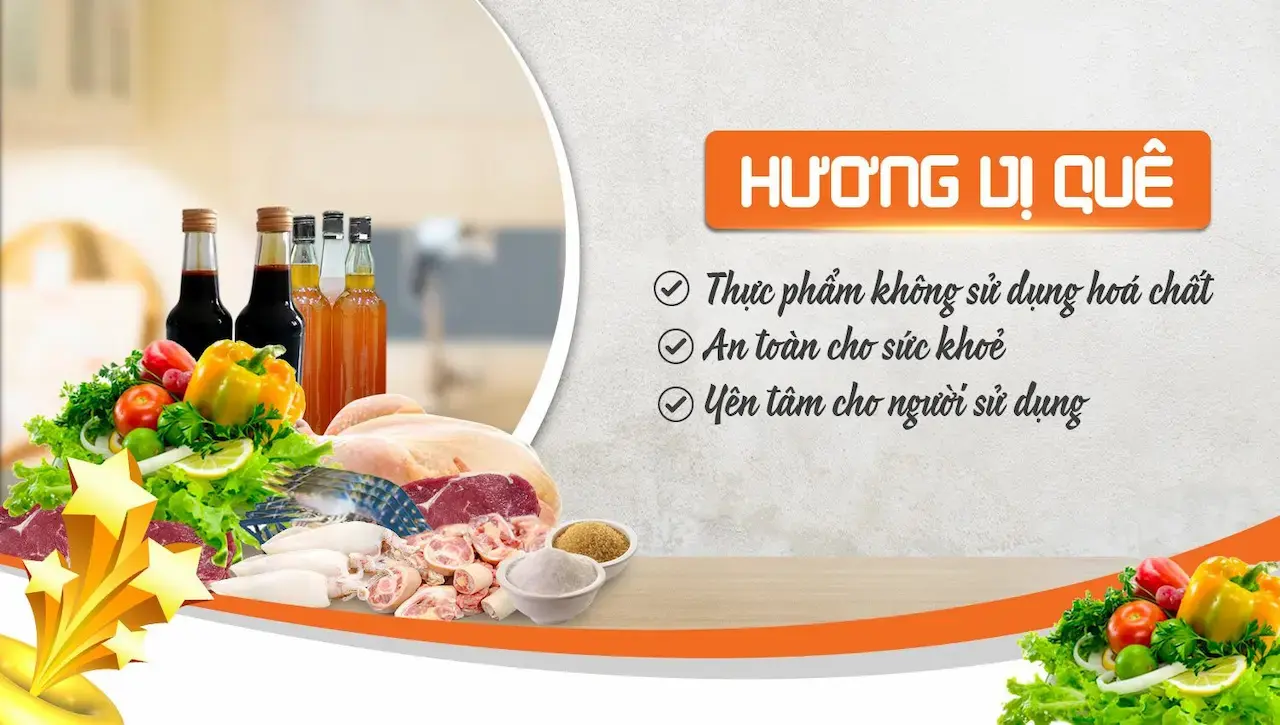 Những Sản Phẩm Hương Vị Quê Cung Cấp Đến Bạn Là Sản Phẩm 100% Từ Thiên Nhiên Luôn Đảm Bảo Tươi , Ngon, Sạch