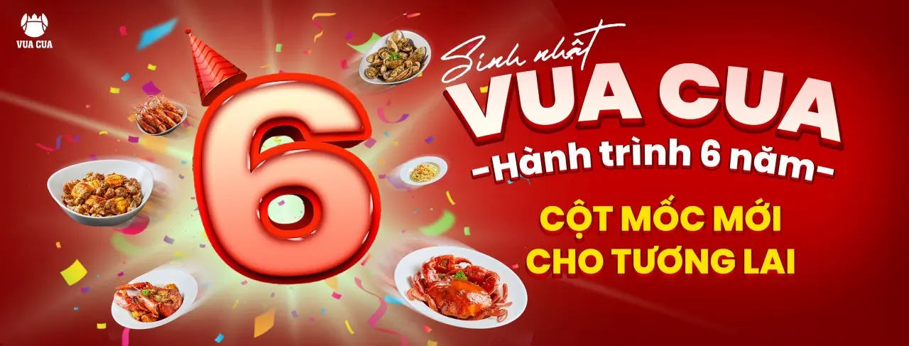 Vua Cua Hệ Thống Nhà Hàng Quy Tụ Nguồn Cua Ngon Cùng Các Nguồn Nguyên Liệu Sạch Từ Khắp Đất Việt Vào Một Thực Đơn Độc Nhất Với 12 Loại Nước Xốt Độc Quyền.