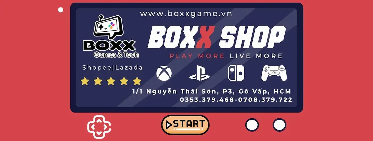 Boxx Shop 1 Cửa Hàng Kinh Doanh Các Hệ Máy Chơi Game Xbox, Playstation, Nintendo Switch, Tay Cầm Chơi Game, Phụ Kiện Game, Âm Thanh...và Nhiều Hơn Thế Nữa.