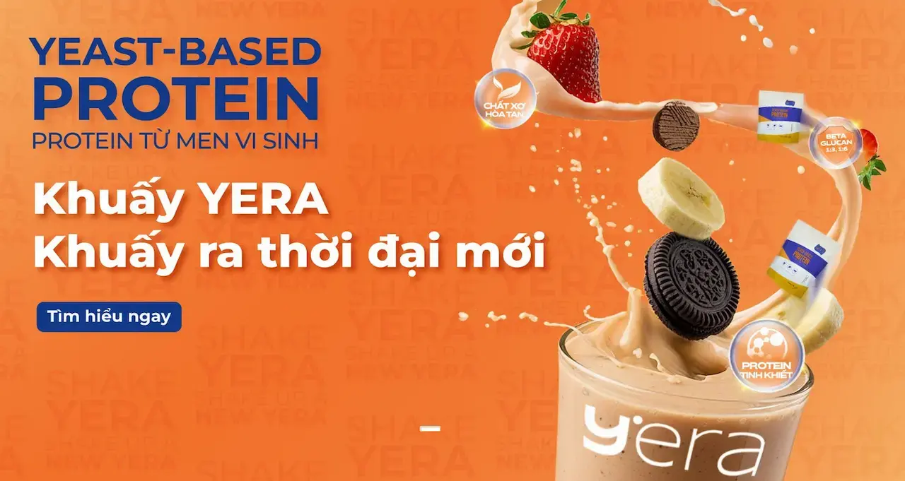Yeastera với 1 sản phẩm YERA cung ứng cho chuỗi thực phẩm toàn cầu một nguồn dinh dưỡng thuần khiết với chất lượng hàng đầu