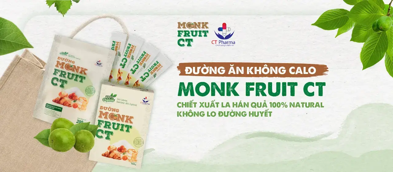 Monk Fruit CT monkfruit là Đường ăn kiêng 100% tự nhiên đường không calo làm từ la hán quả
