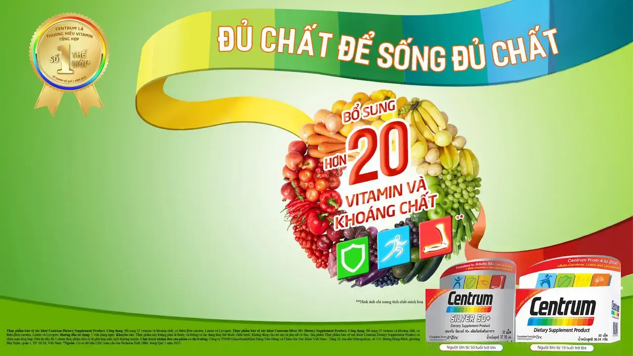 Với nền tảng khoa học hơn 40 năm, Centrum hiện là nhãn hiệu vitamin tổng hợp số 1 được bác sĩ và dược sĩ khuyên dùng