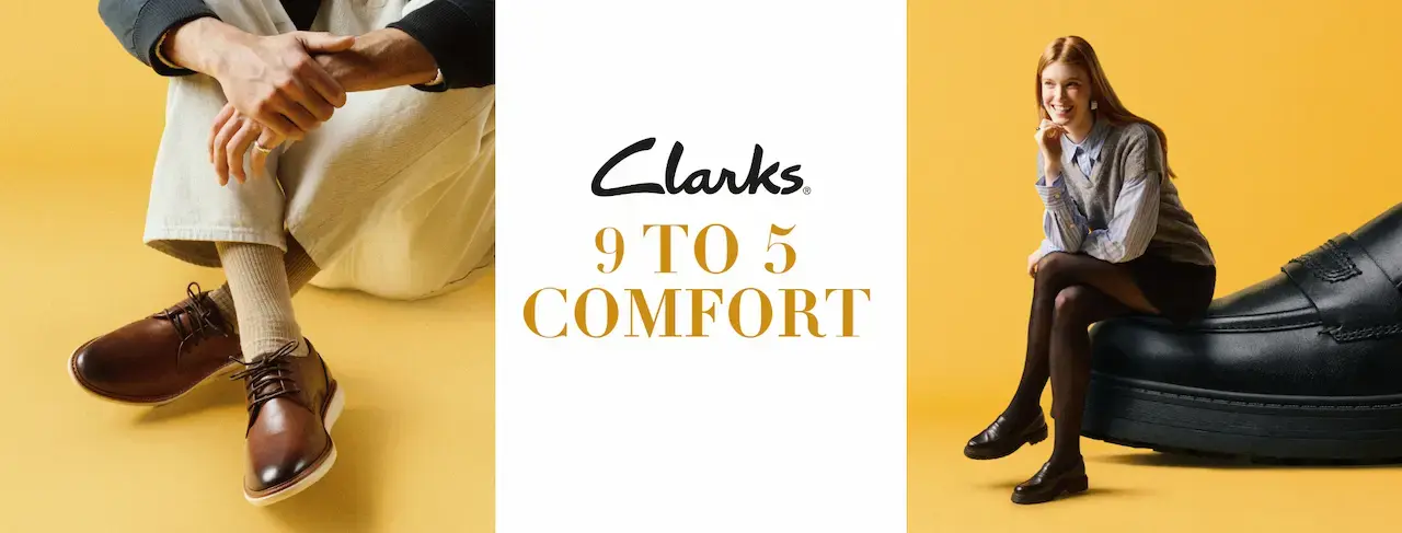 Clarks Là một thương hiệu giày ra đời từ năm 1825, đến từ nước Anh với những sản phẩm êm ái, chất lượng
