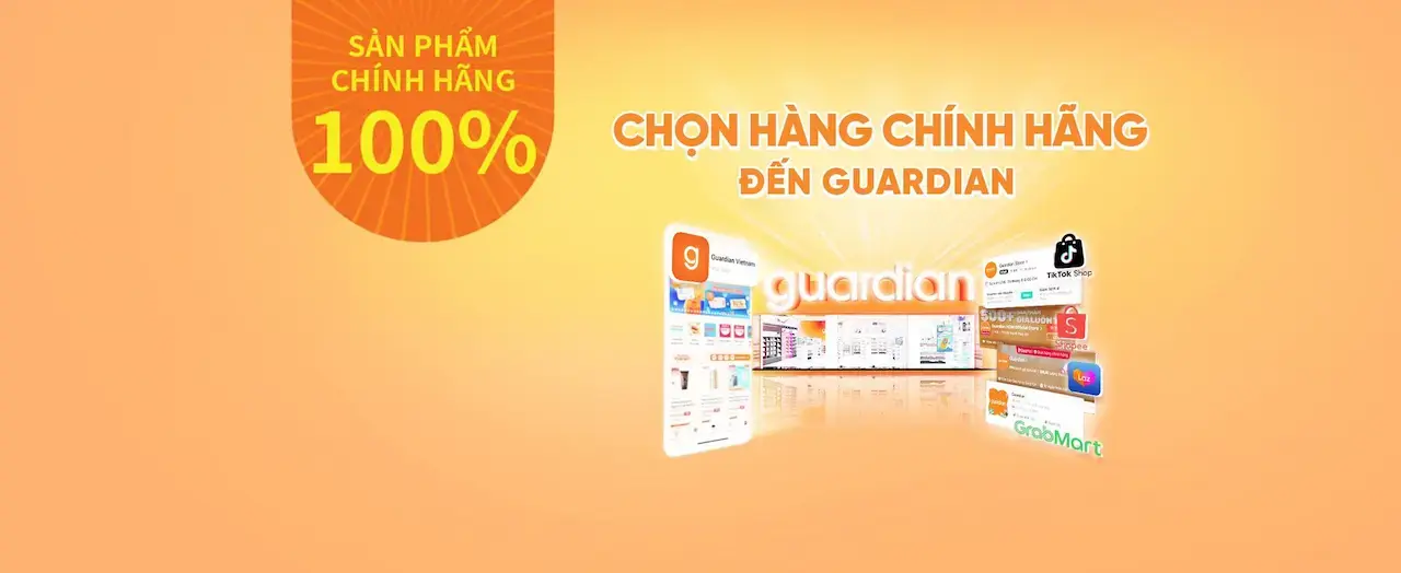 Guardian 1 Nhà bán lẻ sản phẩm chăm sóc sức khoẻ và sắc đẹp hàng đầu Châu Á với trải nghiệm mua sắm hợp kênh tiện lợi, sản phẩm chất lượng, dịch vụ đáng tin cậy, mang đến cho bạn những giá trị thiết thực và bền vững mỗi ngày.