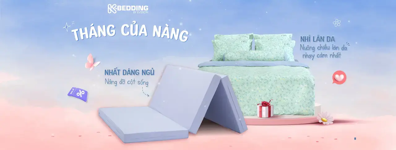 Kbedding K-Bedding 1 chăn ga, gối nệm Hàn Quốc cao cấp, được phát triển bởi Everpia JSC