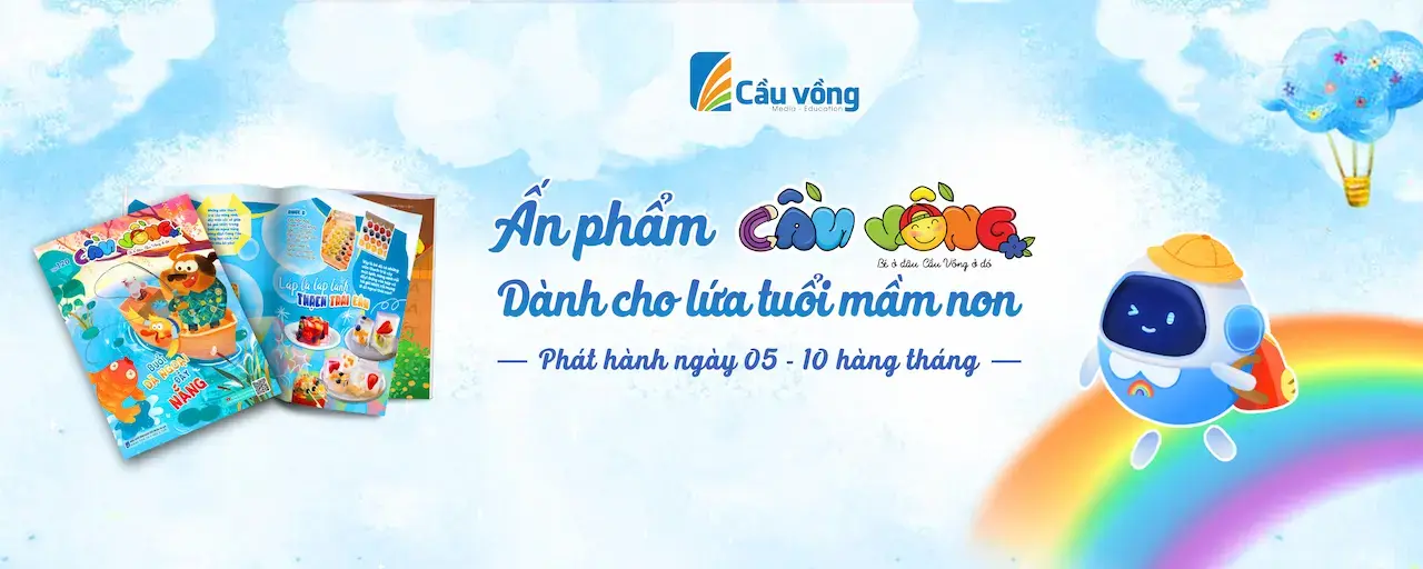 Nhasachcauvong Sản xuất nội dung và phát hành các xuất bản phẩm dưới dạng in ấn và số hóa, đồ chơi, học liệu giáo dục dành cho trẻ từ 4 – 9 tuổi
