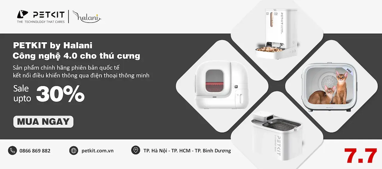 Sản phẩm tại PETKIT VIỆT NAM by Halani đảm bảo 100% chính hãng và đầy đủ linh kiện thay thế, bởi sản phẩm được nhập khẩu chính ngạch và có thể xuất được VAT