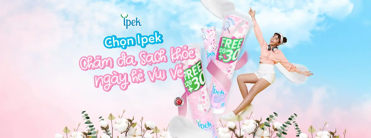 Ipek Bông tẩy trang 100% cotton tự nhiên Made in EU mang đến tay người tiêu dùng những miếng bông chất lượng tốt nhất